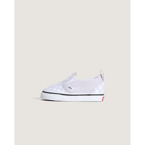 Toddler Classic Slip-On V Checkerboard Shoe in Checkerboard Lilac Mist Purple | Vans
