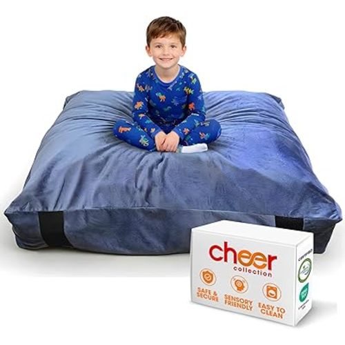 Cheer Collection Crash Landing Pad for Kids Sensory (4' x 4' FT)