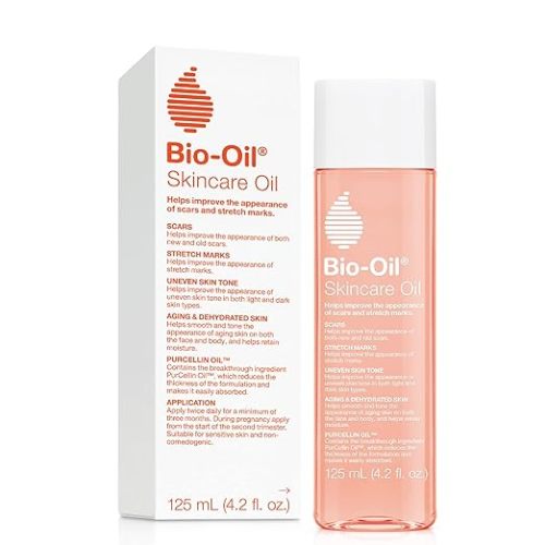 Bio-Oil Skincare Body Oil, Serum for Scars and Stretchmarks, Face Moisturizer Dry Skin, Non-Greasy, Dermatologist Recommended, Non-Comedogenic, For All Skin Types, with Vitamin A, E, 4.2 oz - 4.2 Fl Oz (Pack of 1)