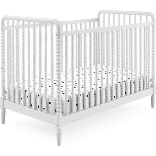 Delta Children Saint 4-in-1 Convertible Crib | Bianca White | Greenguard Gold Certified