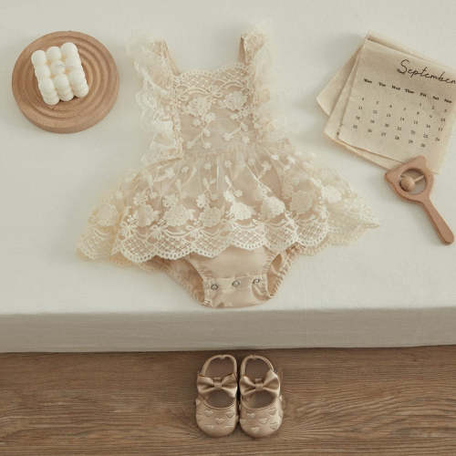 Baby Girls Romper Ruffle Dress - Momorii