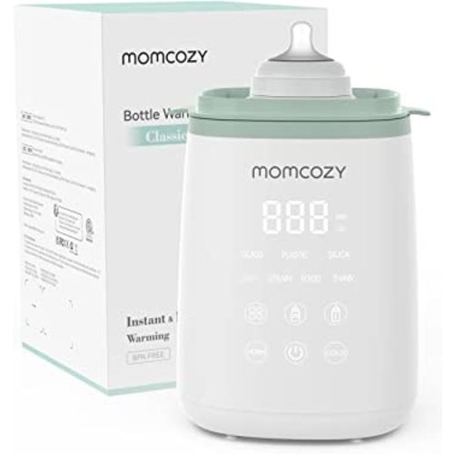 Momcozy Baby Bottle Warmer - White/Sage 2024