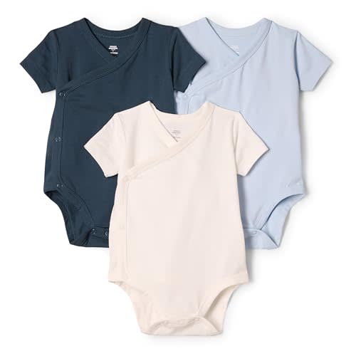 Amazon Essentials x Sofia Grainge Unisex Babies' Side Snap Short Sleeve Bodysuit
