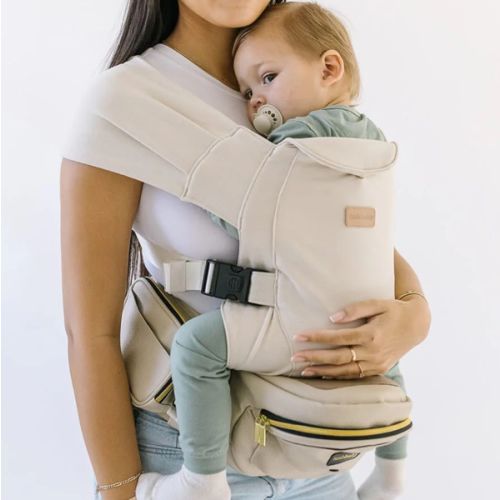 Hands-Free Carrier Set - Vegan Leather Cream