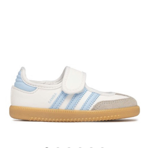 adidas Samba Jane Sneaker - Baby / Toddler - Cloud White / Clear Sky / Gum | Journeys