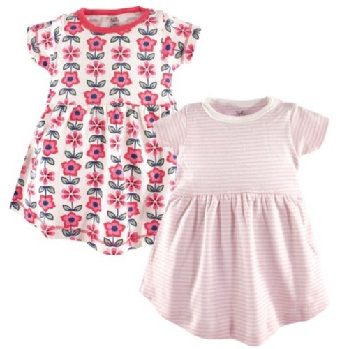 Luvable Friends Touched by Nature Short-Sleeve Dresses 2pk, Blossom, 5T