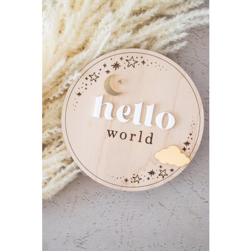 Baby Milestone Cards | Moon & Stars | Monthly Milestones | Personalized Gift | Engraved Gift | Birth Announcement | Milestone Markers