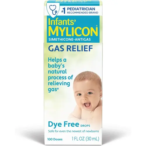 MYLICON Gas Relief Drops for Infants and Babies, Dye Free Formula, 1 Fl Oz.