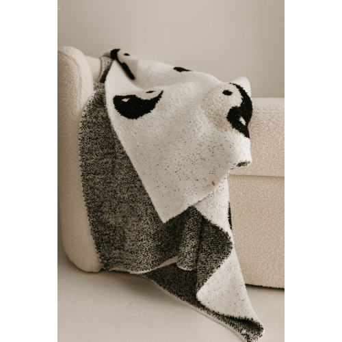 Plush Blanket | Black & White Yin Yang – forever french baby