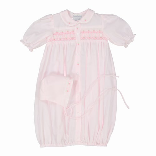 Smocked Ribbon Take Me Home Gown (PREEMIE)