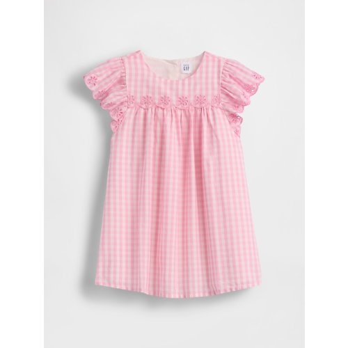 Baby & Toddler Eyelet Gingham Dress