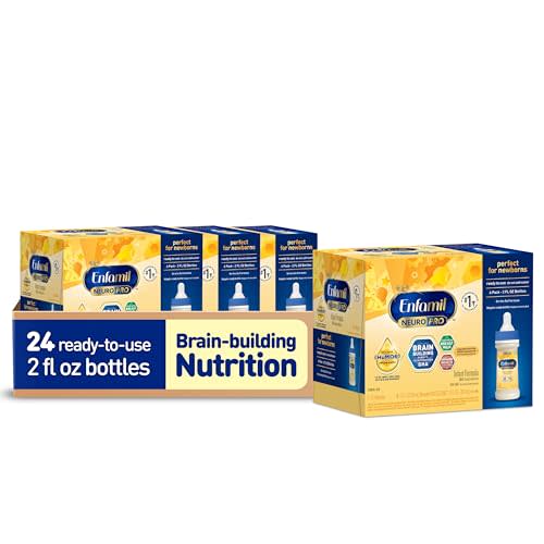Enfamil NeuroPro Baby Formula, MFGM* 5-Year Benefit, Expert-Recommended Brain-Building Omega-3 DHA, Exclusive Immune Supporting HuMO6 Blend, Ready-to-Feed Infant Formula, Liquid, 2 Fl Oz, 6 Count (Pack of 4)