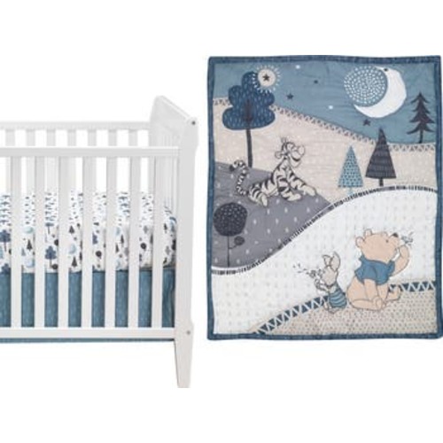 Disney Baby Forever Pooh Bear 3-Piece Baby Crib Bedding Set