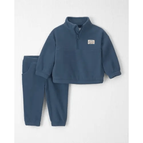 Baby Boy 2-Piece Recycled Microfleece Top & Pant Set - Little Planet | Carter's - 3 months