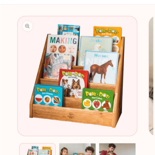 Montessori Bookshelf - Forward / Front Facing Bookcase Rack Display – Montessori & Me