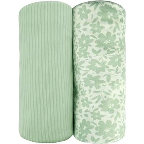 Viviland Jersey Swaddle Blanket, Ultra Soft Stretchy Receiving Blanket, Newborn Swaddle Wrap for Boys & Girls, 40 x 30 inches, 2 Pcs