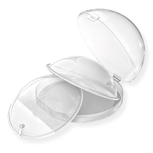 New Model with Plugs! 2PCS Breast Shells, Milk Saver, Wearable Nursing Cups, Protect Sore Nipples for Breastfeeding, Collect Breastmilk Leaks for Nursing Moms, BPA-Free and Reusable