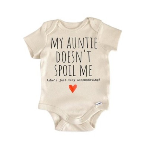 Aunt Auntie Announcement Newborn Baby Onesie® Bodysuit GS1 Multicolor 0-3M