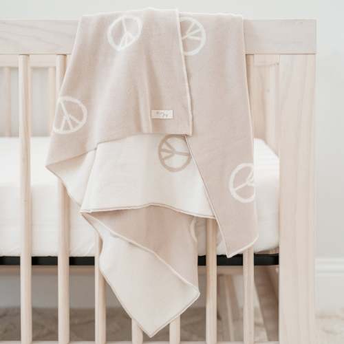shopatlasgrey Peace Knit Blanket - Peace Knit Blanket