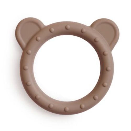 Mushie Bear Teether in Natural - BEIGE - NO SIZE