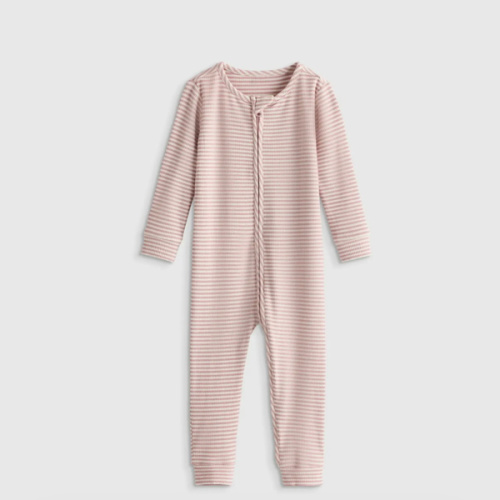 Softest Rib One Piece in Lilac Stripe