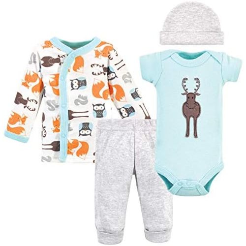 Hudson Baby Unisex Baby Preemie Layette Set 4-Piece