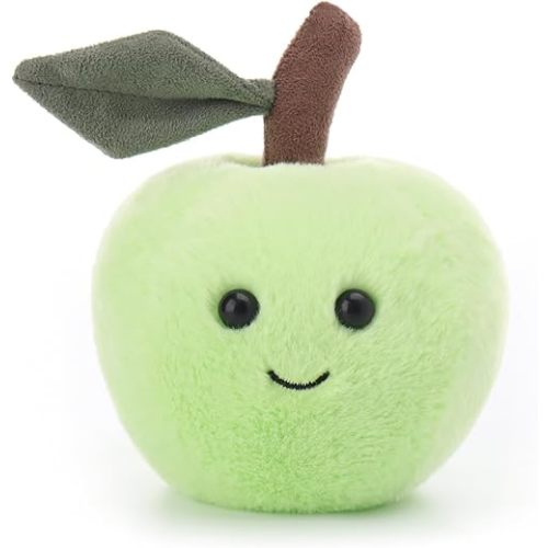 Apricot Lamb Sweet Green Apple Stuffed Animals for Kids, Soft Cute Plush Toys for Baby Girl and Boy, 5 Inches