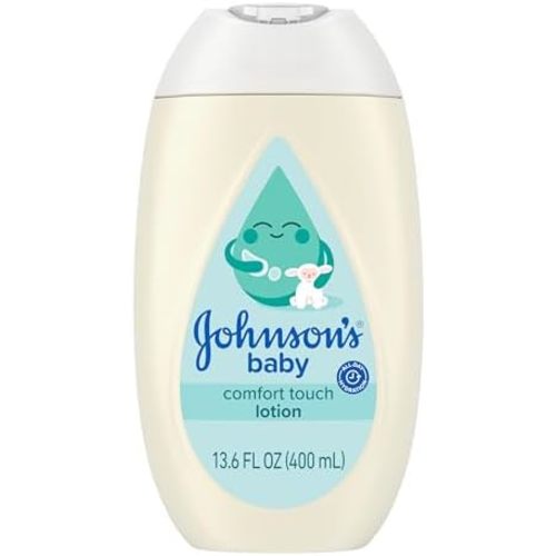 Johnson's Baby Comfort Touch Newborn Baby Face & Body Lotion, 13.6 fl oz