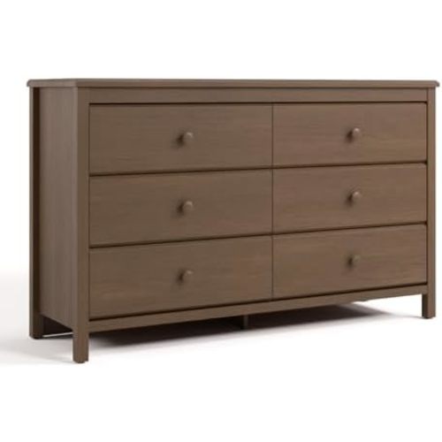 Storkcraft Alpine 6-Drawer Dresser, Hazelnut