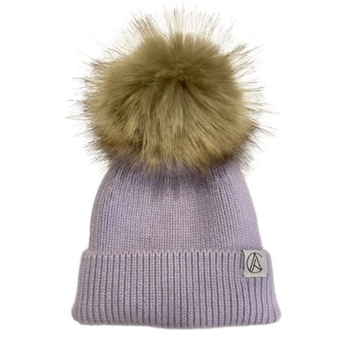 Satin Lined Pom Beanie for Newborns – Aarin & Co.