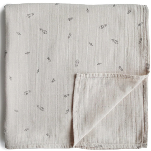 Organic Cotton Muslin Swaddle Blanket