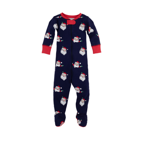 Knox's Night Night Footed Jolly Old St Nick/Richmond Red – Max + Molly