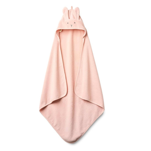 Amazon.com : Huxie Baby Hooded Towel – Organic Cotton Baby Bath Towels – Baby Towels, Baby Bath Towels for Baby Girl, 32" x 32" Super-Soft and Absorbent Baby Towels for Newborn (Rabbit - Blush) : Baby