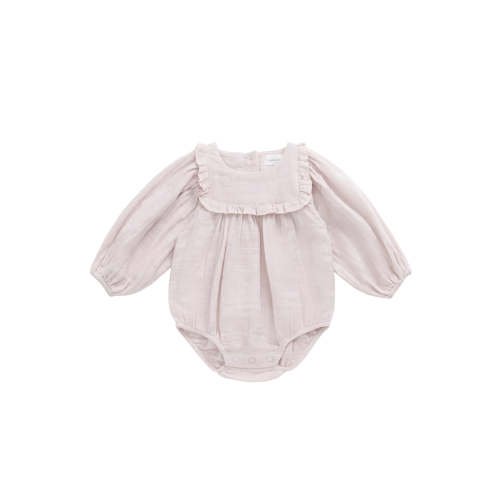 Organic Cotton Muslin Frances Playsuit - Pale Lilac – Jamie Kay USA