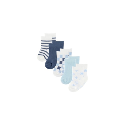 4baby Socks 5 Pack Blue Mix | Baby Bunting AU