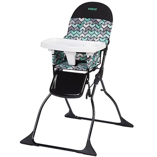 Cosco Kids Highchair for Baby, Simple Foldable High Chair, Convenient, Lightweight, and Compact Design, Posey Pop