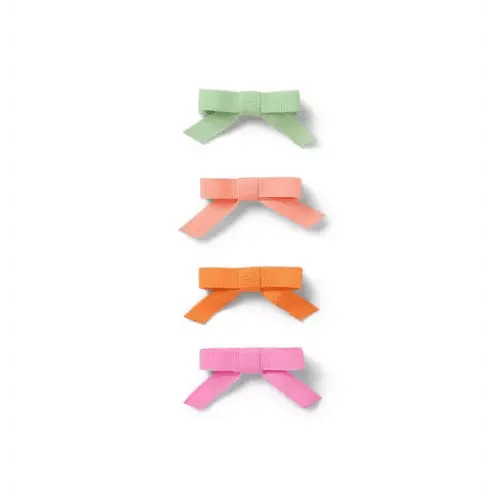 Girl Orange Multi Bow Barrette Set by Janie and Jack