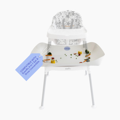 Catchy Food Catcher for High Chairs - White, For Evenflo 4-In-1