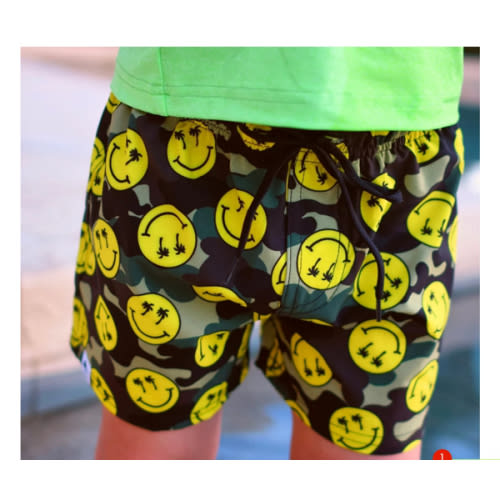Camo Smiley Hybrid Swim Shorts