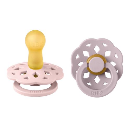 Bibs Boheme Latex Pacifier - 6-18m - Size 2 - 2pk - Blossom/Dusky Lilac