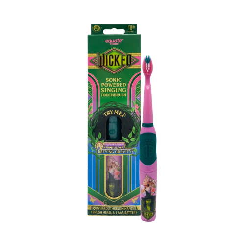 Wicked Sonic Powered Singing Toothbrush with 2 Featured Songs, Smart Timer, and Replaceable Head