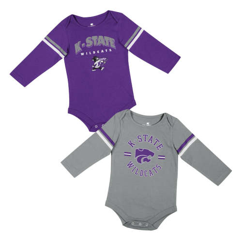 Kansas State Wildcats Infant Advertisement 2 Pack Long Sleeve Onesie - – K-State Super Store
