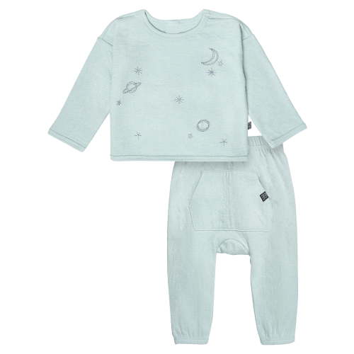 Modern Moments by Gerber Gender Neutral 2-Piece Outfit Sets, Sizes 0/3 Months - 24 Months