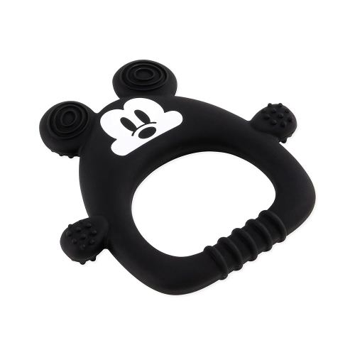 Bumkins Disney Baby Teething Freezer Toy Keys Rings, Soft Flexible Platinum Silicone Pacifier, Safe to Chew, Cool Teether Gum Relief, Essentials for Babies 3 Months, Freezable, Sensory, Mickey Mouse