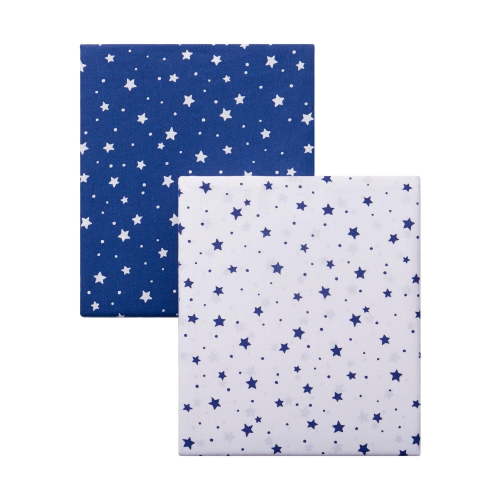 George Baby Organic Cotton Double Pack Crib Sheets, 28" x 52", organic cotton