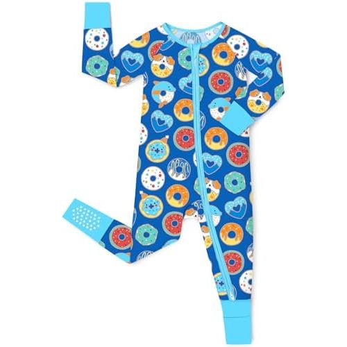 Bamboo Viscose Baby Convertible Footie Pajama, Zipper Pajamas for Baby Boys & Girls, Sleep & Play Footed