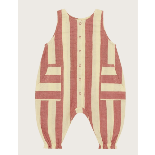 Tomato Stripes Jumpsuit | Organic Zoo