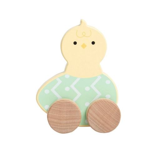 Pearhead Wooden Chick Egg Rolling Toy