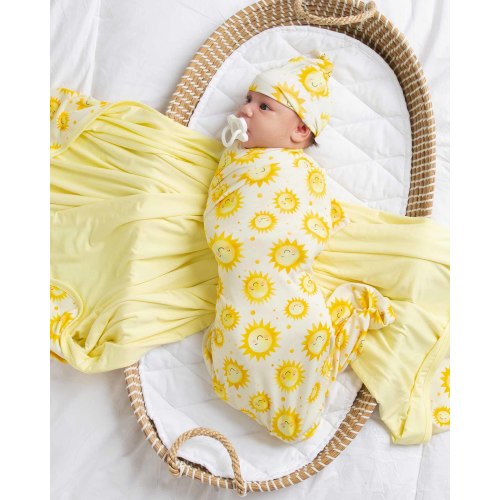 Little Sunshine Swaddle & Beanie Set
