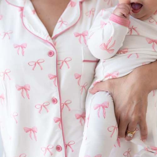 Women’s Short Sleeve Pajama Set in Bow